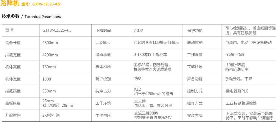 防撞墙路障机报价